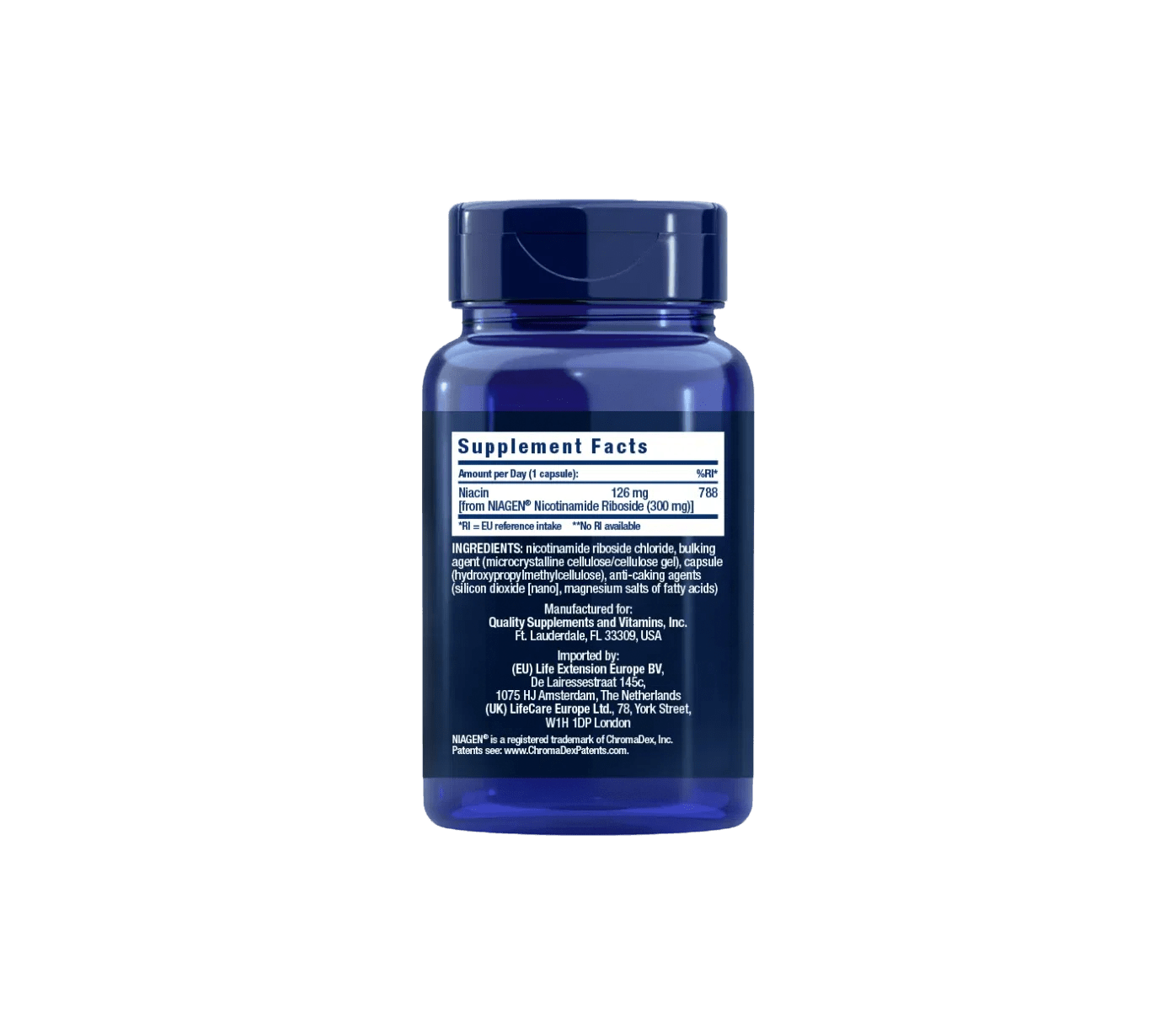 Life Extension NAD+ Cell Formula | 30 vegan capsules | 300 mg per capsule