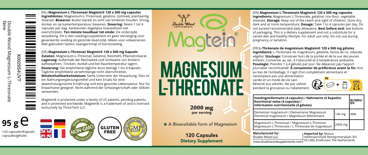 Double Wood Magtein® Magnesium L - Threonaat