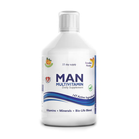 Swedish Nutra vloeibare Man Multivitamine 500 ml